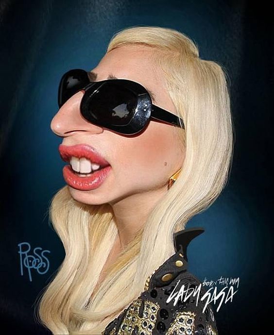 caricaturacantenta Lady Gaga